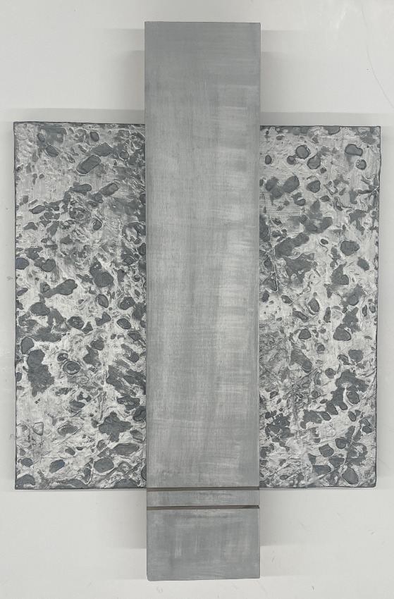 "Audacious", 2026, Encaustic, 17, 5x12 inches