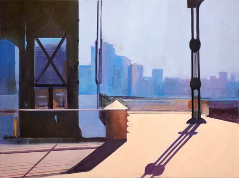  Gantries,  30X40 oil on canvas,2017