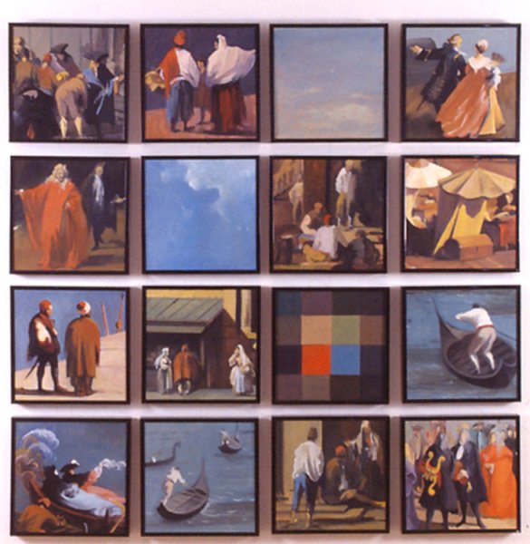 <em> La Serenissima, </em> 48x48. oil on canvas 2010-2022