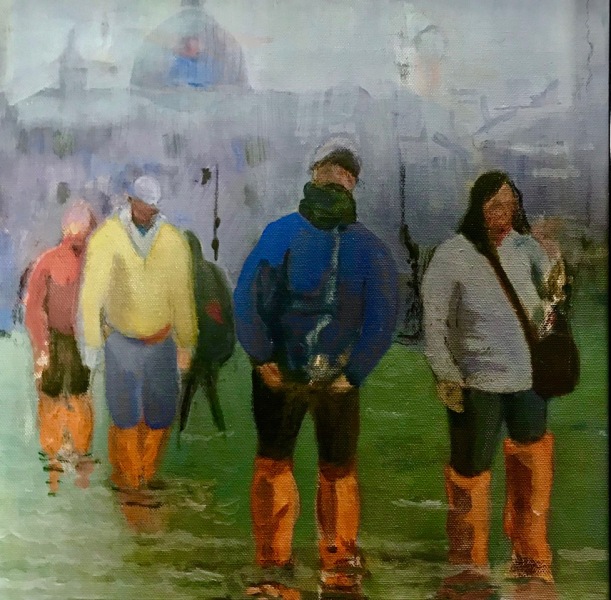  Venice Flood, 2020 12x12 inches