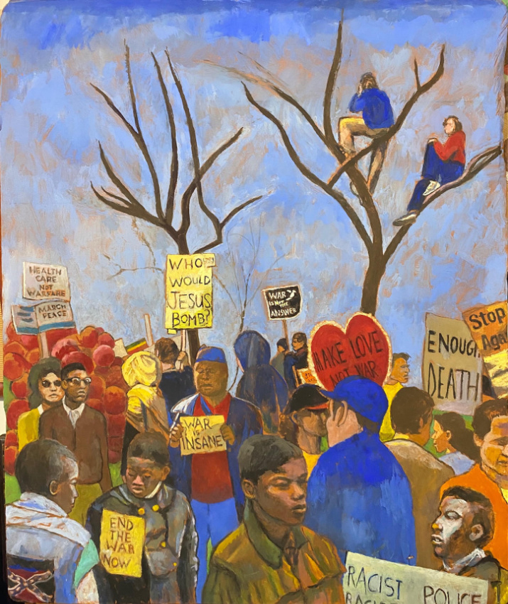 Peaceful Protest I, 20 x 24 inches