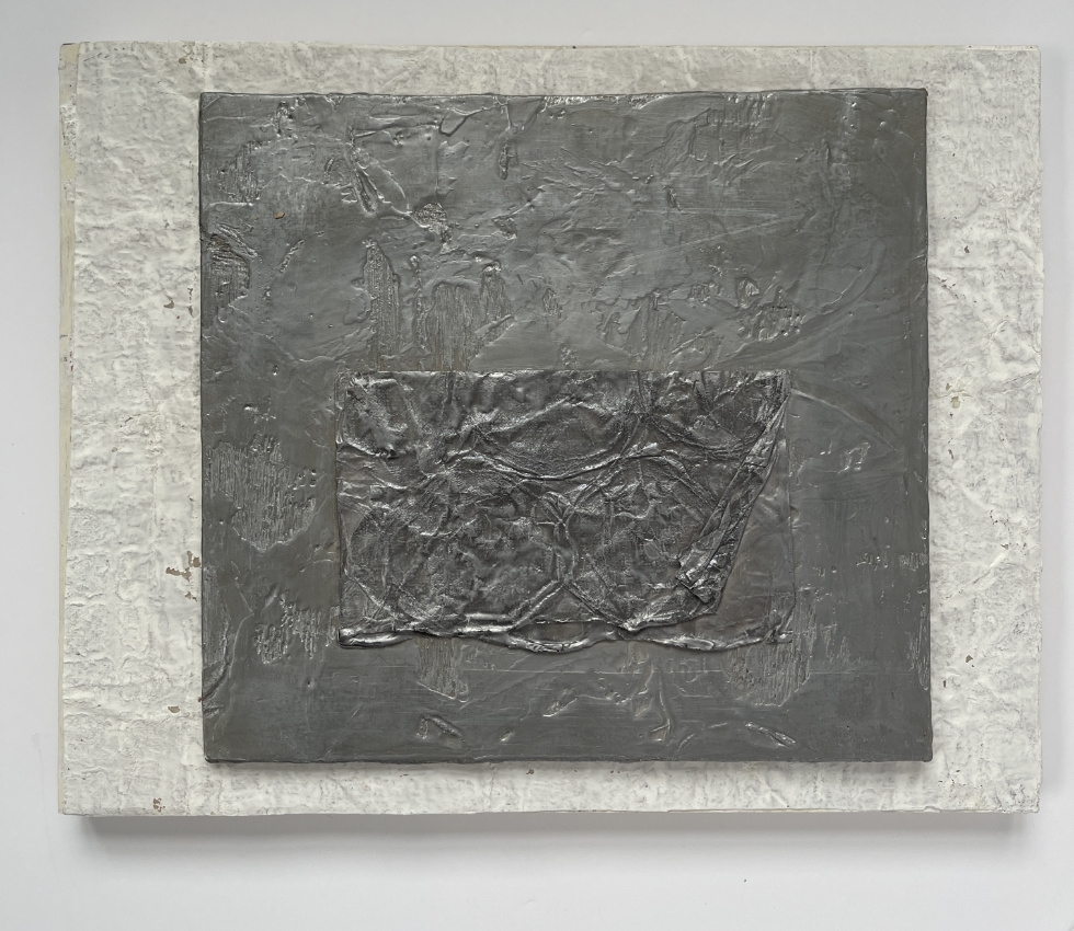 "Beneath", 2026, Encaustic, 13, 5x10.5 inches