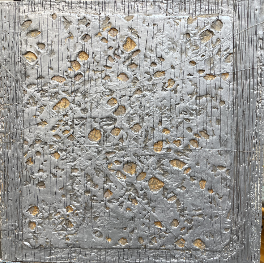 "Carats", 2026, Encaustic, 12x12 inches