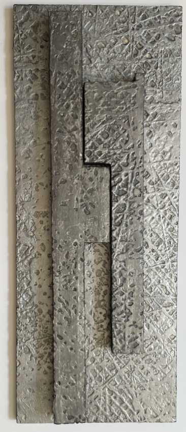 "Final Cut", 2026, Encaustic, 24x12 inches