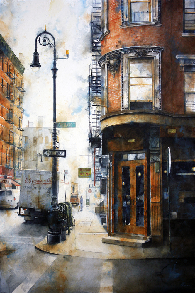 "Orchard & Broome St, Lower East Side", 60x40 inches, 2023