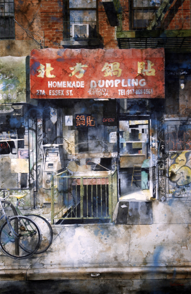 "Homemade Dumplings, Essex St.", 40x26 inches,2026