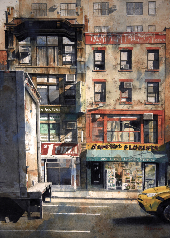 "Superior Florists, 6th Ave.", 21×15 inches, 2026