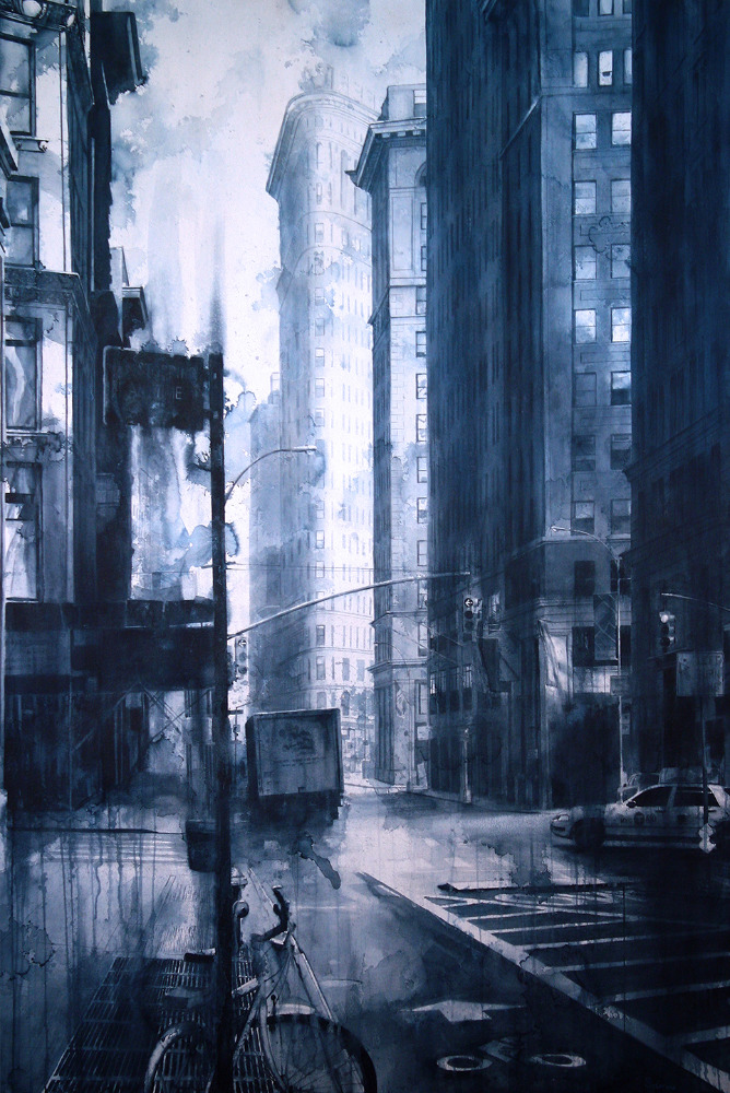 "Broadway to the Flatiron Building", 60x40 inches, 2013