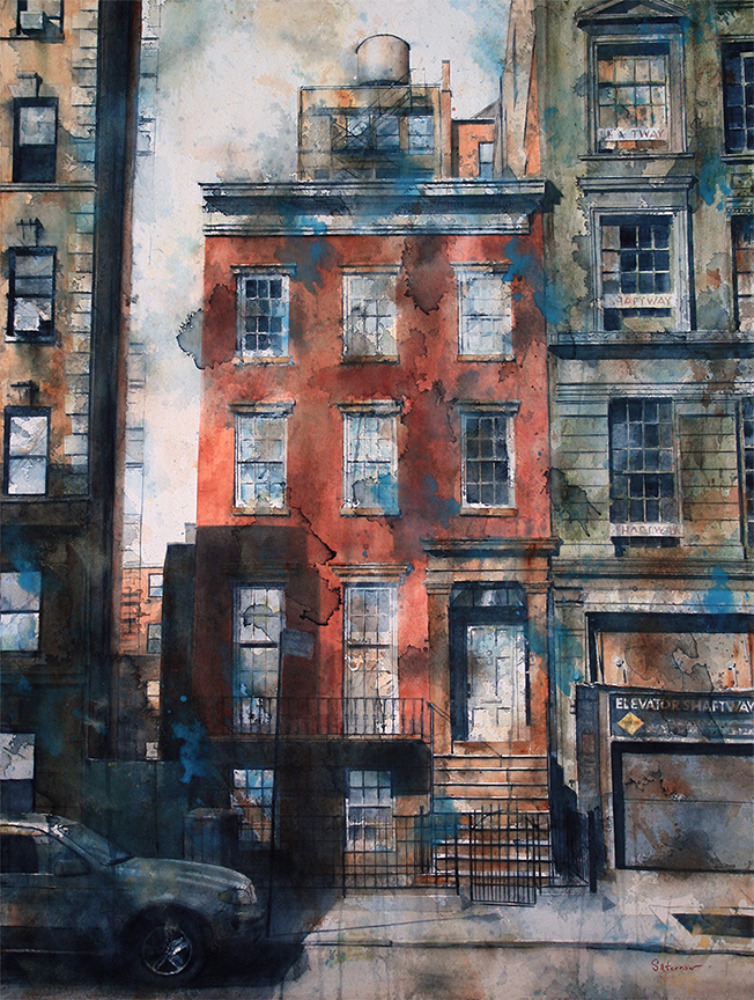 "HoldOut 111 W13th St", 32x22 inches, 2019