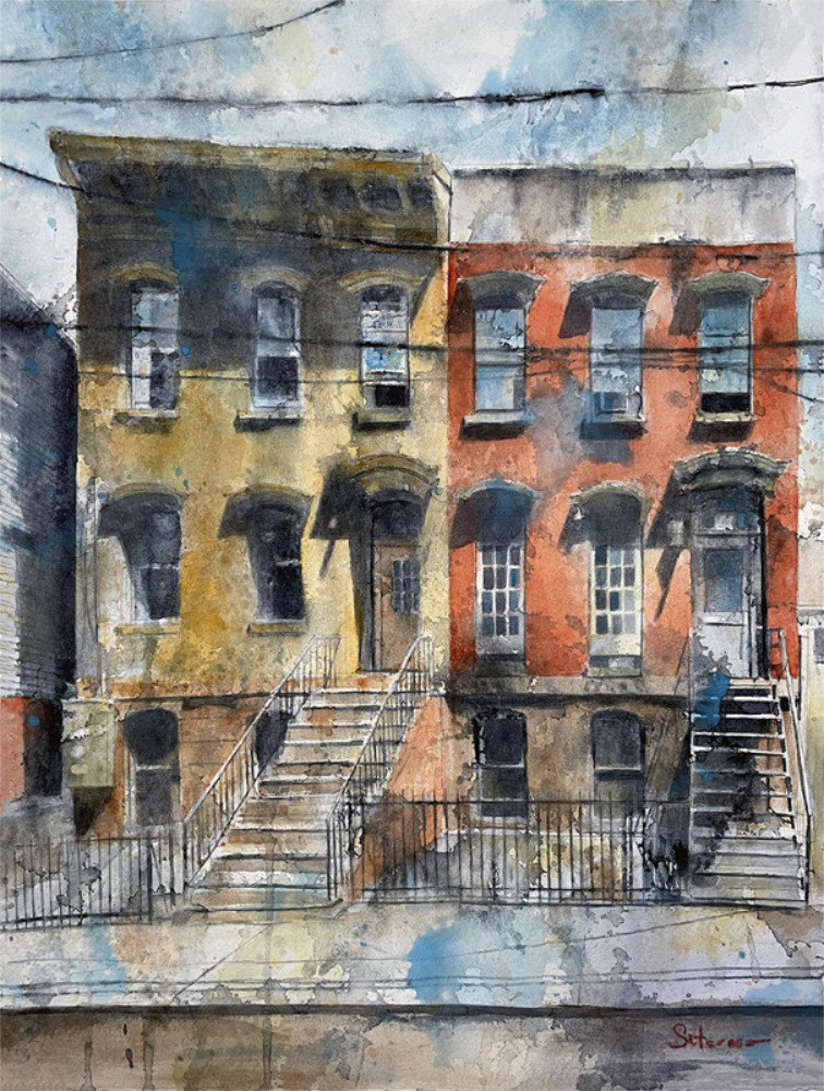 "Jewett Ave, Jersey City", 15x11 inches, 2024