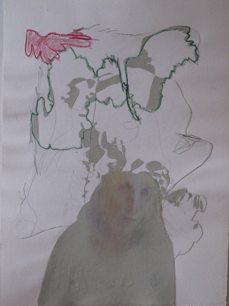 Only the Butterfly Knows Its Limits 23x15" Mixed media