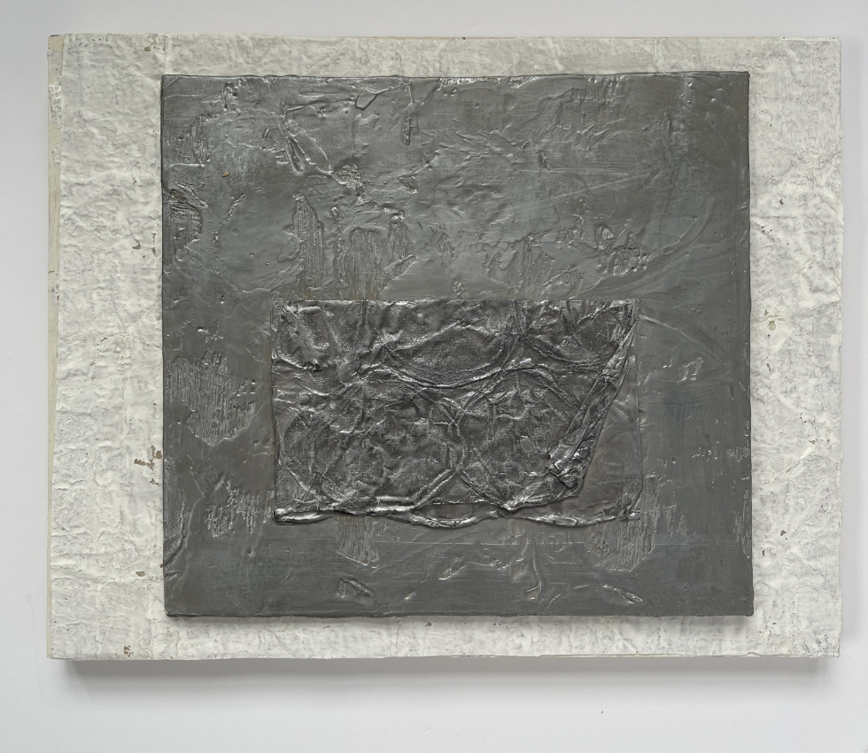 "Beneath", 2026, Encaustic, 13, 5x10.5 inches