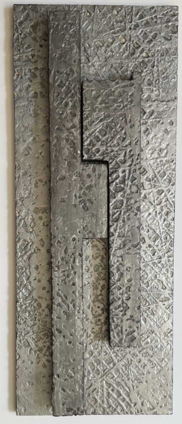 "Final Cut", 2026, Encaustic, 24x12 inches