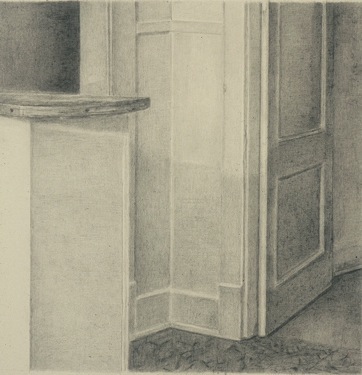Kitchen Doorway in Dothan, pencil on paper, 9" x 8 1/2"